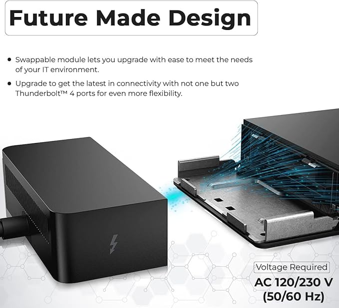 Dell WD22TB4 Thunderbolt 4 Dock Bundle - 40Gbps USB-C/USB-A, 1 Year Warranty with 180W Adapter, Anyhdd HMDI, DP, USB-C Cable & Cloth - Docking Station, Supports Dual/Triple Monitors & 4k Display