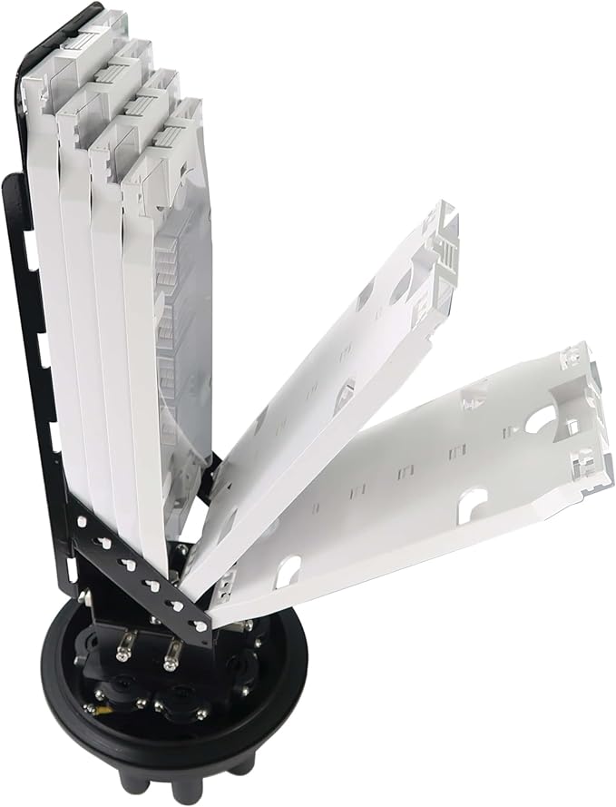 Eaton Tripp Lite Fiber Optic Splicing Enclosure, Fiber Splice Dome, 1152 Fiber Capacity Single Mode & Multimode, 6 Cable Trays, Outdoor IP68 Rated, Lifetime Manufacturer's Warranty (N600D-0144-6)