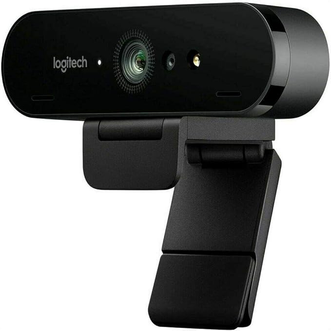Logitech BRIO Ultra HD Webcam for Video Conferencing, Recording, and Streaming - Black