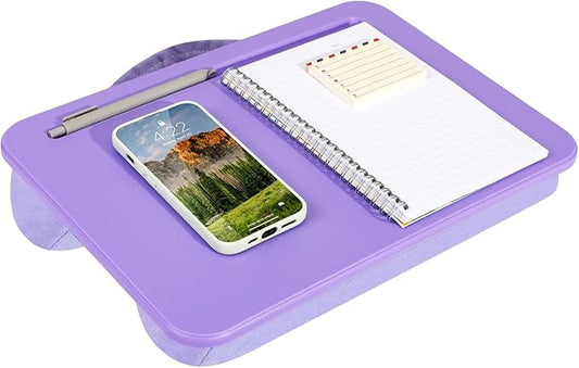 LAPGEAR Compact Lap Desk – Fits Up to 14″ Laptops – Purple Amethyst – Style No. 43122