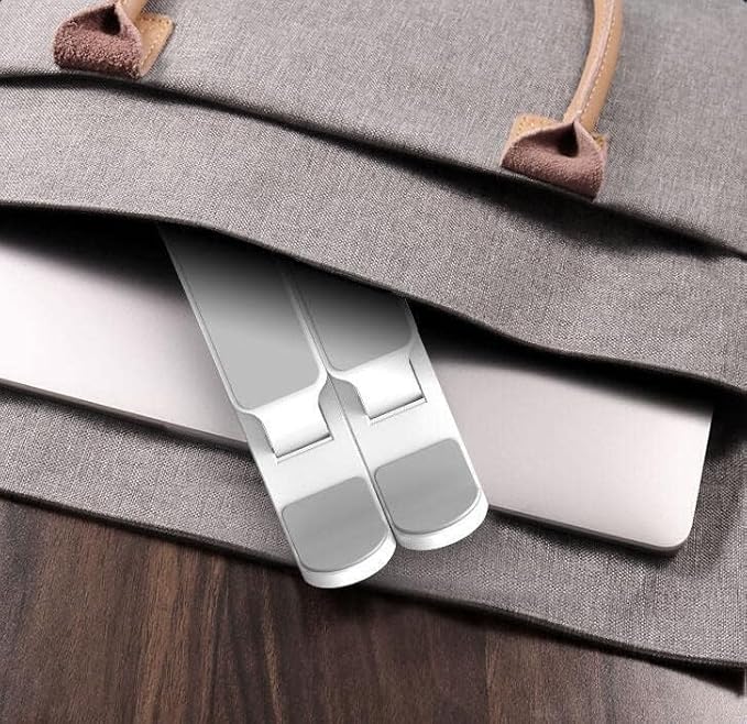 T Legend Laptop Stand for Desk,Very Portable and use Anywhere,Compatible with 9-15 inch Laptops(Plastic-White)
