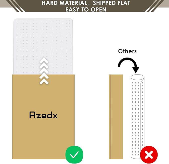 Azadx Heavy Duty Office Chair Mat for Carpet 36" x 48" with Lip Hard Material Chair Mat for Carpeted Floor Non-Slip Carpet Protector for Home Easy Glide Desk Floor Mat for Office Chair on Carpets