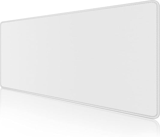 Dapesuom Large Mouse Pad, Extended Gaming Mouse Mat with Stitched Edges, Full Size Desk Mats with Non-Slip Base, Computer Big Desktop Keyboard Pad for Gamer, Laptop, Office, 23.6 x 11.8 In, Space Gray