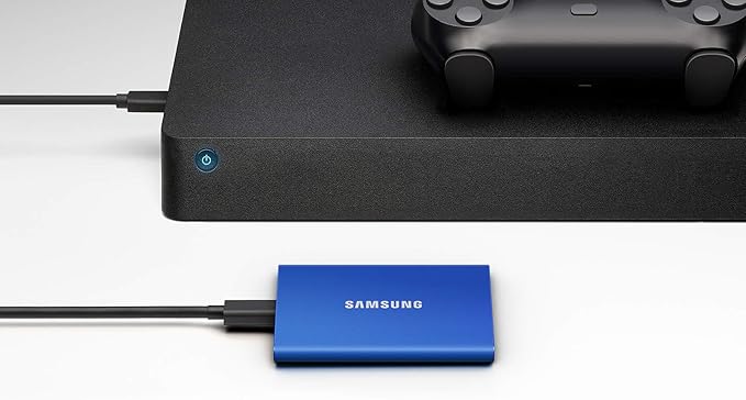 SAMSUNG T7 Portable SSD, 1TB External Solid State Drive, Speeds Up to 1,050MB/s, USB 3.2 Gen 2, Reliable Storage for Gaming, Students, Professionals, MU-PC1T0R/AM, Red