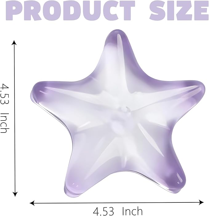 Gel Wrist Rest for Keyboard and Mouse Transparent Purple Sea Star Elbow Pad Cushion Ergonomic Cute Clear Cool Mouse Wrist Pad Silicone Non-Slip Support for Computer Gaming Hand Pillow Ocean Beach