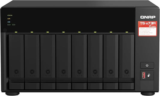 QNAP TS-873A-8G 8 Bay High-Performance NAS with 2 x 2.5GbE Ports and Two PCIe Gen3 Slots