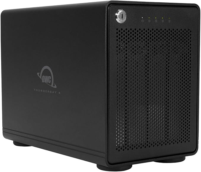 OWC ThunderBay 4 96TB Four-Bay Thunderbolt 40Gb/s Enterprise Drive RAID Storage Solution with SoftRAID Premium