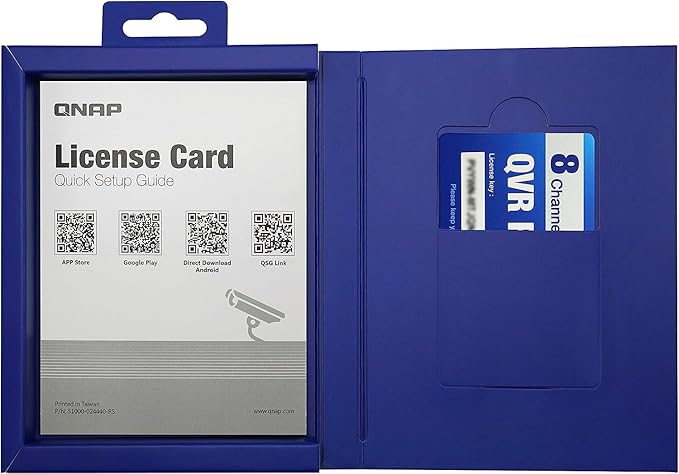 QNAP LIC-SW-QVRPRO-8CH 8 Channel license (QVR Pro Gold is required)