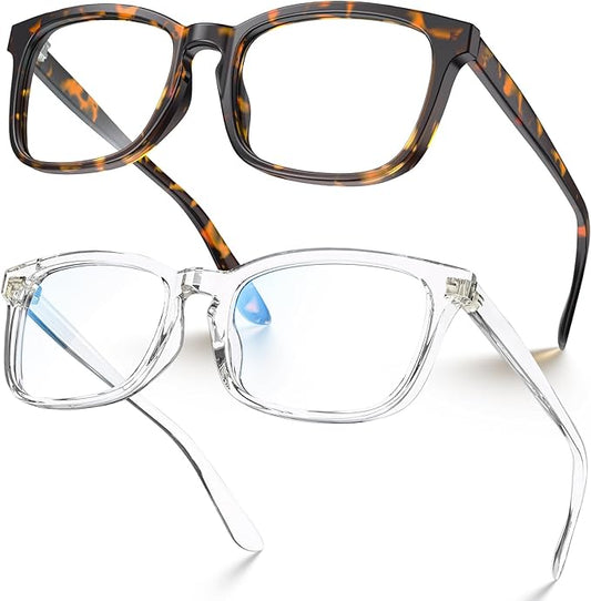 VISOONE Blue Light Blocking Glasses Square with Anti Computer Glare for Gaming Women and Men MONTANA
