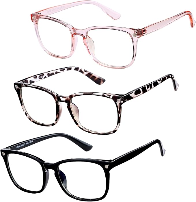 Hycredi Kids Blue Light Blocking Glasses for Boys & Girls – Reduce Eye Strain from Screens, Computer, Gaming, TV & Phone