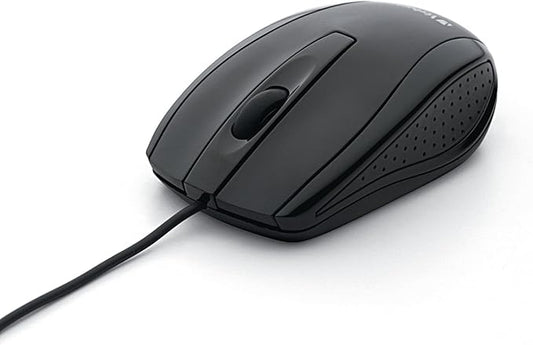 Verbatim Wired Computer,Corded USB Mouse for Laptops and PCs - Right or Left Hand Use,Black,(Pack of 10)