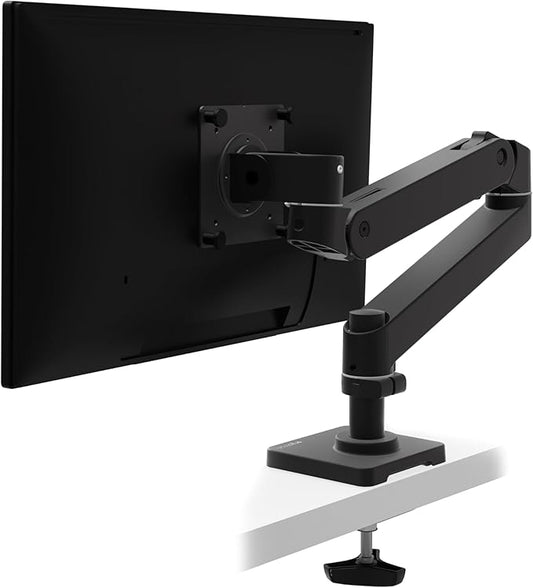 Ergotron – Upgraded LX Pro Premium Monitor Arm, Single Monitor Desk Grommet Mount – fits Flat Curved Ultrawide Computer Monitors up to 34 Inches, 4 to 22 lbs, VESA 75x75mm or 100x100mm – Black