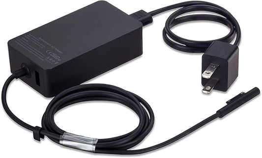 65W Surface Pro Laptop Charger for Microsoft Surface Pro 10/9/8/7/6/5/4/3/X, Windows Surface Laptop 6/5/4/3/2/1, Surface Book 3/2/1, Microsoft Surface Go 3/2/1, Surface Charger Supports 44W 36W