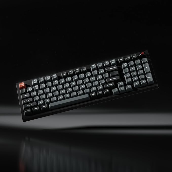 Keychron V5 8K 96% Compact Mechanical Keyboard, 8000 Hz Polling Rate Hot-Swappable QMK/VIA Programmable Wired Keyboard with Numpad & Knob, RGB Backlit, Ergonomic for Mac Windows Linux-Brown Switch