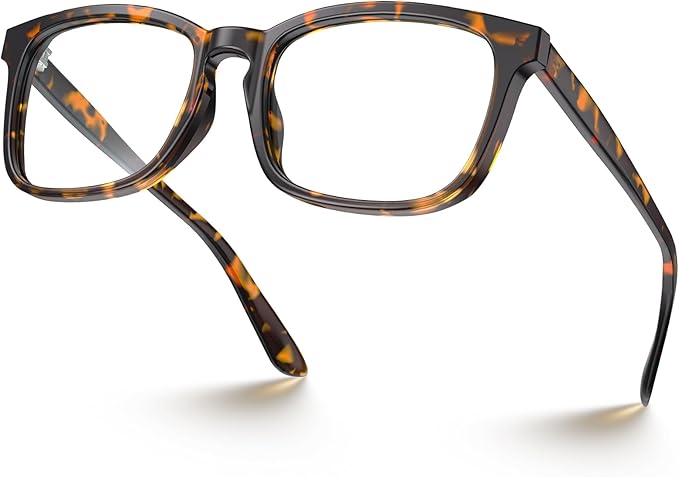 VISOONE Blue Light Blocking Glasses Square with Anti Computer Glare for Gaming Women and Men MONTANA