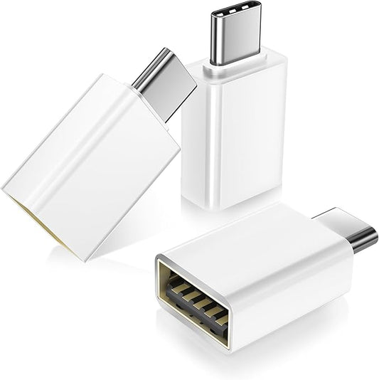 Basesailor USB C to USB Adapter 3Pack,USB C Male to USB A 3.0 Female Adapter,Type C Thunderbolt 4 OTG Converter for Apple MacBook Pro,iPad Air,Microsoft Surface Go,Samsung Galaxy S26,iPhone 17 17e 16