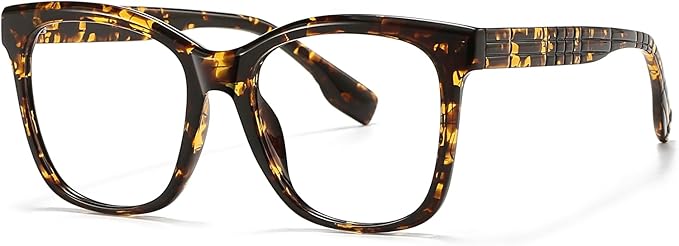 Oversized Square Blue Light Blocking Glasses for Women and Men - Gaming & Computer Anti-Fatigue