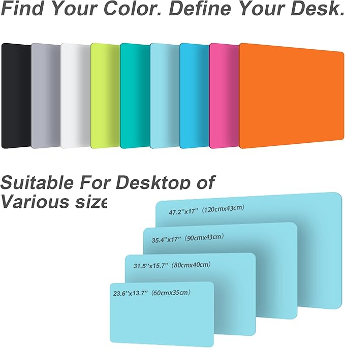 Leather Desk Pad Protector,Non-Slip Desk Pad,on-Slip PU Leather Large Mouse Pad,Easy Clean Desk Protecor Mat,Writing Pad for Office Work/Home/Decor(Kiwi Green, 35.4" x 17")