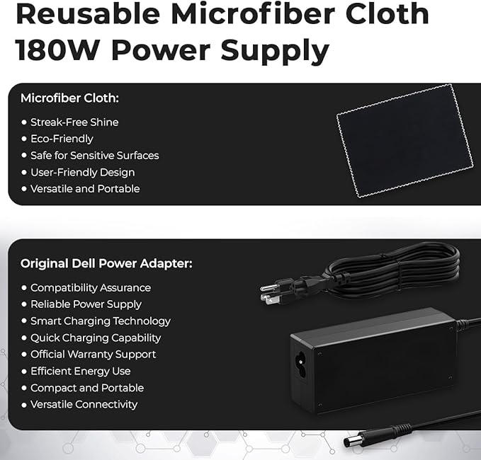 Dell Pro Smart Dock SD25 Bundle - 10Gbps, 3 Year Warranty, Supports Dual/Triple Monitors & 4K Displays with 180W Power Supply, Anyhdd HDMI, DisplayPort, USB C Cable, Cloth - Docking Station