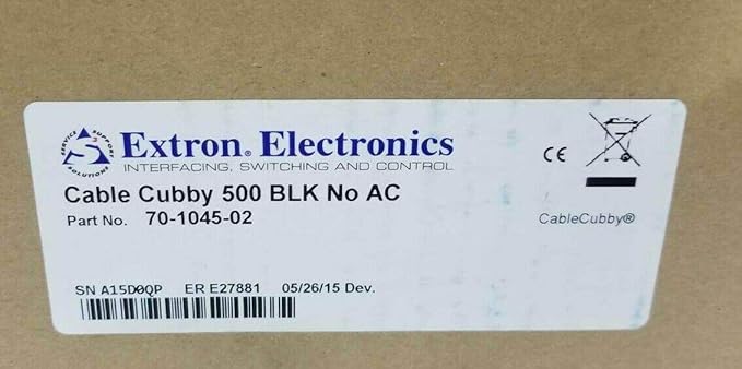 Extron Cable Cubby 500 Cable Access Encl. for AV Connectivity, Remote 70-1045-02