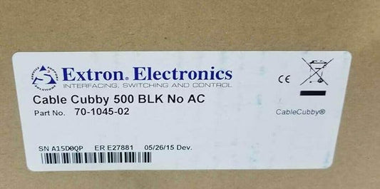 Extron Cable Cubby 500 Cable Access Encl. for AV Connectivity, Remote 70-1045-02