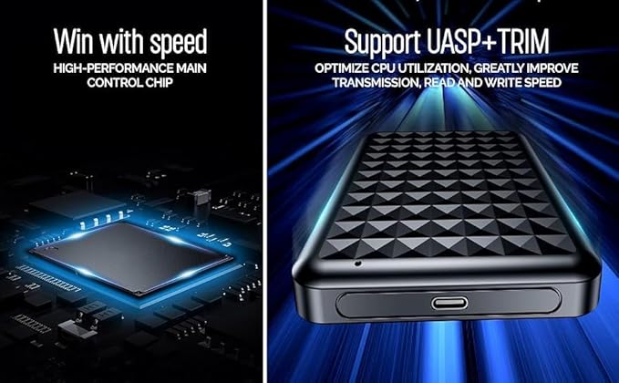 500GB Portable External Hard Drive USB 3.0/Type-C – Slim High-Speed HDD for Backup, Storage, Gaming – Compatible with PC, Mac, Laptop, PS4, PS5, Xbox, Windows, MacBook, Smart TV (500 GB)