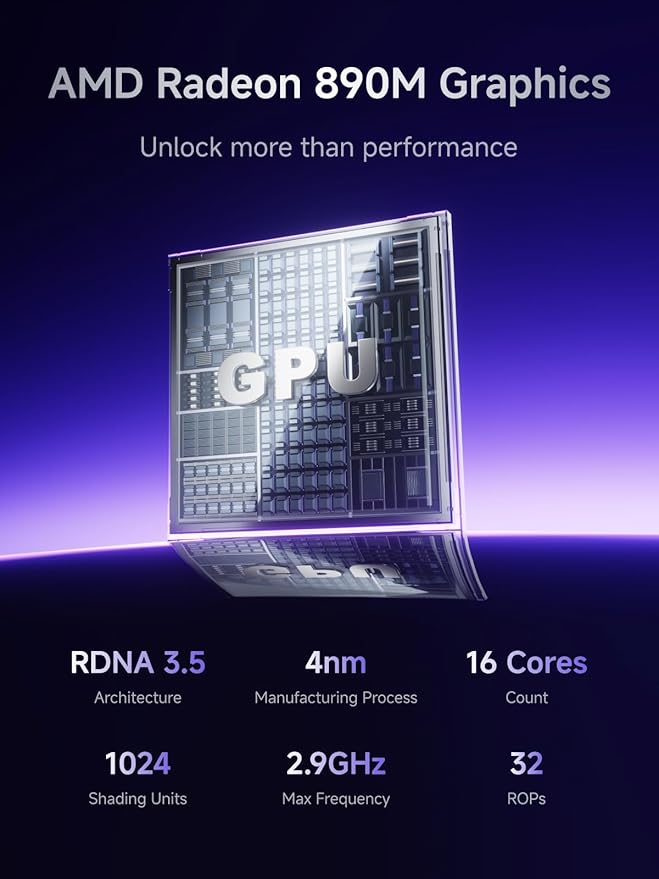 MINISFORUM N5 Pro AI NAS with AMD Ryzen AI 9 HX Pro 370, 2x SODIMM DDR5-5600MHz Slot(ECC Support), 128GB SSD, 1xHDMI+2xUSB4 Outputs, 5x HDD Slot, M.2 2230/2280/22110/U.2 slots, 5GbE+10GbE Lan Port NAS