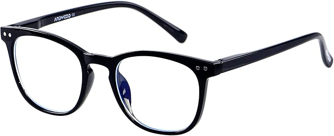 ANDWOOD Blue Light Blocking Glasses Women Men Computer Small Face Clear Bluelight Blocker Eyeglasses Frame