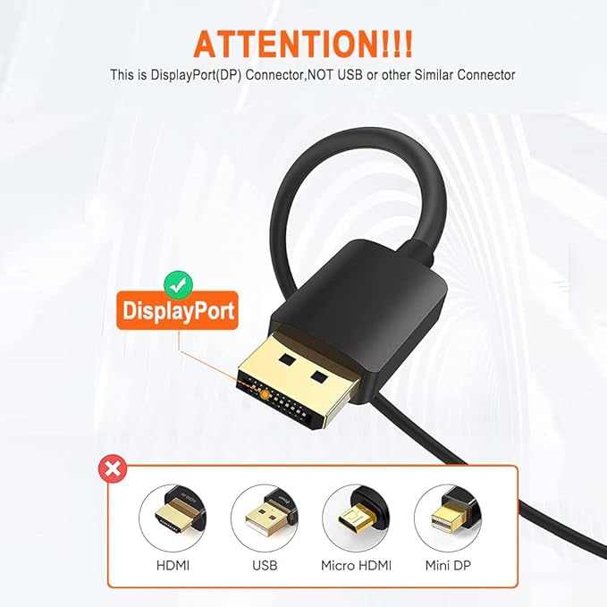 CableCreation Active DP to HDMI Adapter, 4K@60Hz HDR, Compatible for Desktop, TV, Monitor & More