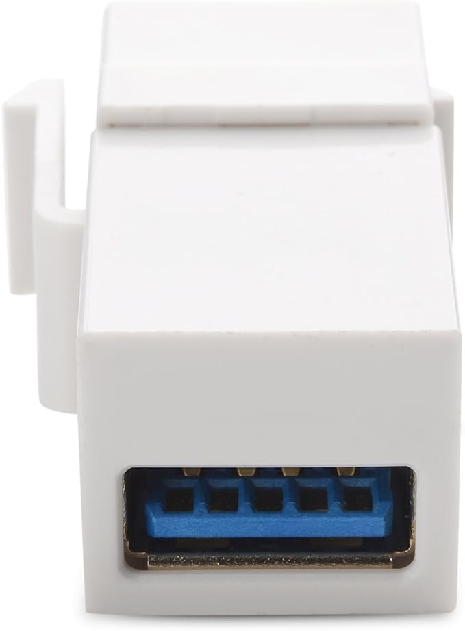 Cable Matters 5-Pack USB 3.0 Keystone Jack Inserts Gender Changer