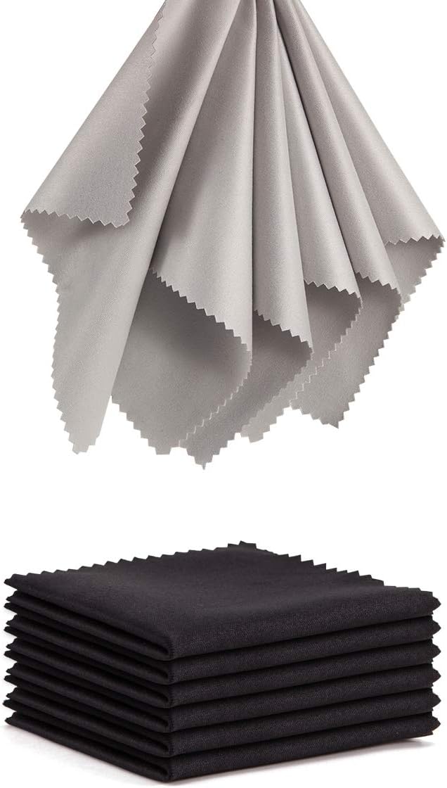 Eye Glasses Cleaning Cloths Microfiber - 12 Pack Lens Wipes Micro-Fiber for Glasses Sunglasses Wipers Eyeglasses Cleaner 5x6 Inch Lint Free Screen