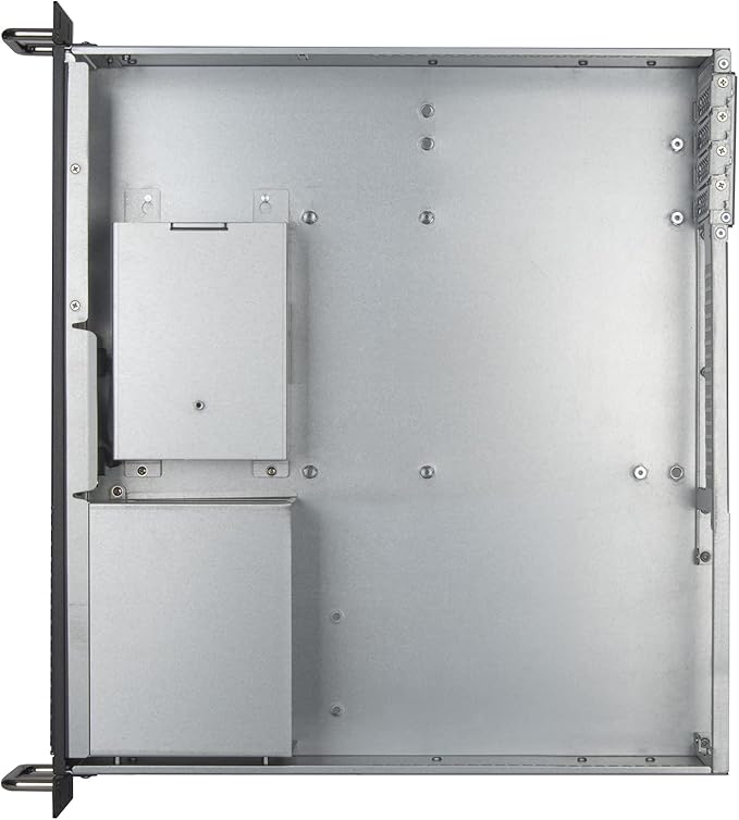2U rackmount Server Chassis with Dual 5.25" Drive Bays, 3.5" HDDx2 and 2.5" HDDx1, Support M-ATX, ITX M/B, PS2/2U single/2u redundant PSU,USB 3.0x2
