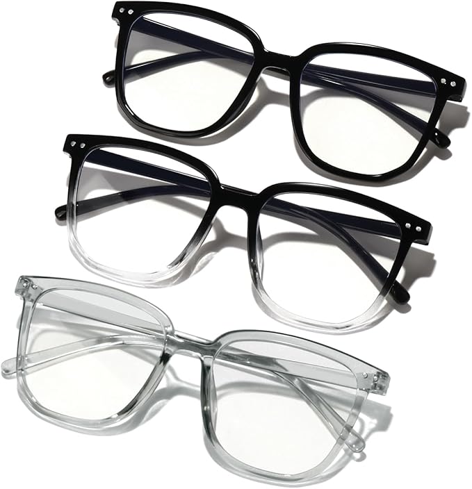 Blue Light Blocking Glasses for Women Men,Fashion Square Blue Blockers Glasses,Computer/TV/Phones/Gaming Glasses