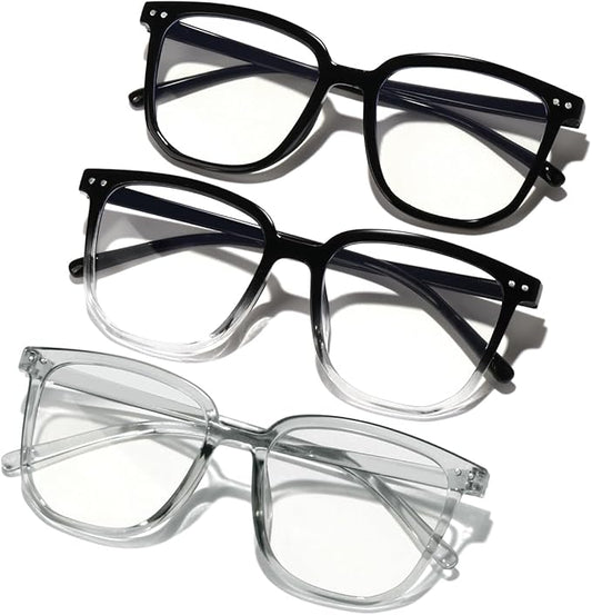 Blue Light Blocking Glasses for Women Men,Fashion Square Blue Blockers Glasses,Computer/TV/Phones/Gaming Glasses