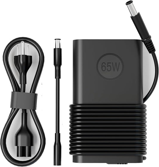65W 19.5V 3.34A Laptop Charger Compatible with Dell Latitude 5400 5480 5590 5500 5490 5580 7280 7290 7480 7490 E5470 E5440 E6420 E6430 E6440 E6540 E7450 E7440 E7250 LA65NM130 AC Power Adapter