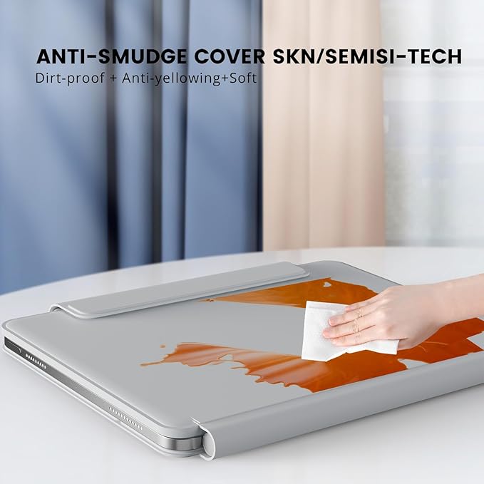 for iPad 11th(A16, 2025)/10th Generation Case with Keyboard, Magic Keyboard 2022, Springy Backlit Keys, Stain-Resistant Surface, Multi-Touch Trackpad, White