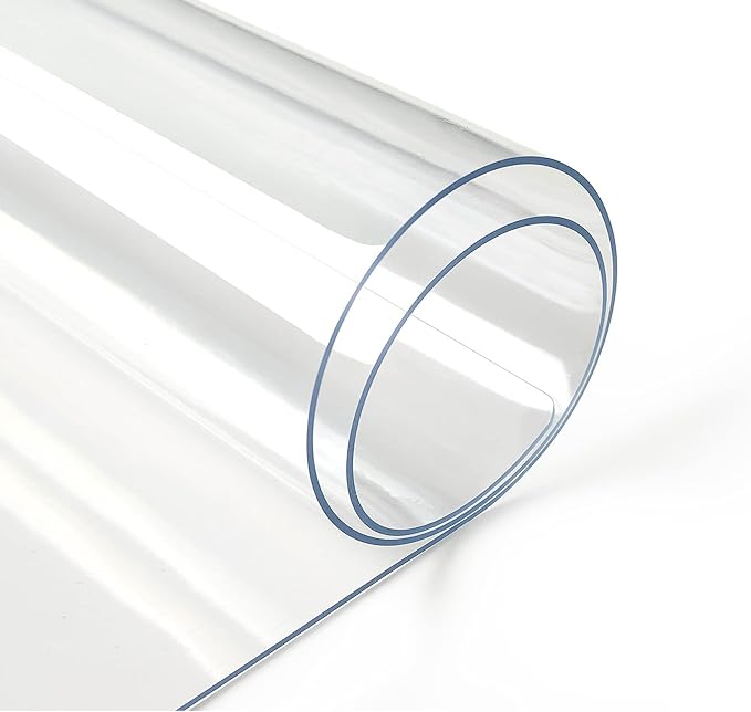 Deep Dream 1.5mm Clear Desk Cover Protector, 36×48 Inch Clear Desk Cover, Clear Desk Mat, Table Cover Tablecloth Protector Rectangle, Table Protector for Dining Room Table