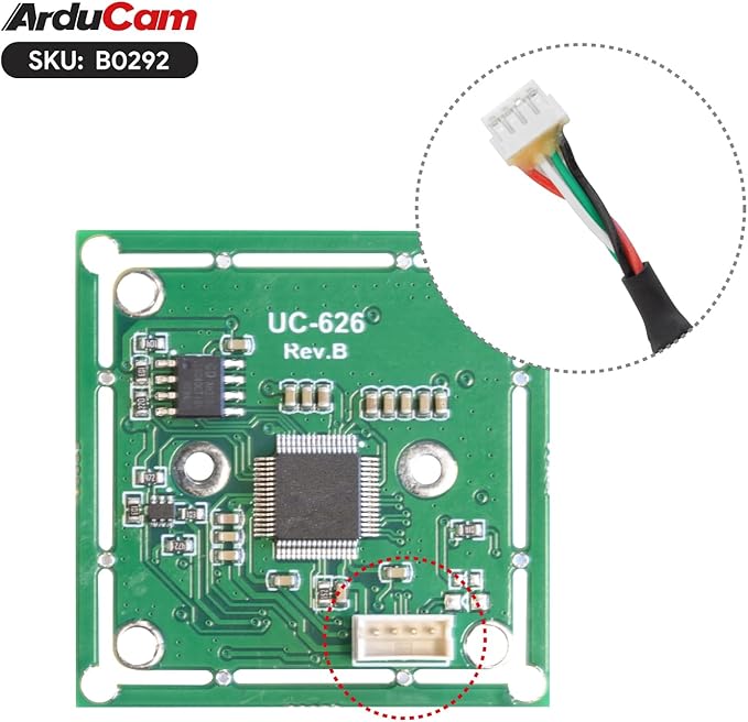 Arducam 4K 8MP IMX219 Autofocus USB Camera Module with Microphone, 1080P Mini UVC USB2.0 Webcam