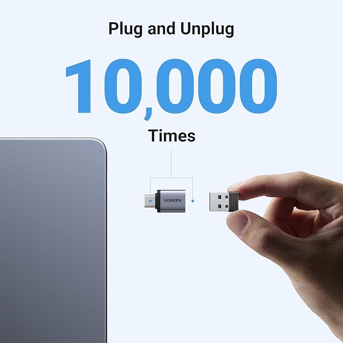 UGREEN USB to USB C Adapter 10Gbps,2 Pack USB C to A Adapter Compatible with iPhone 16 15 Pro/Samsung/MacBook Pro/Air/iPad Pro,Thunderbolt 4/3,Space Gray