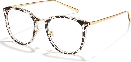 Cyxus Blue Light Glasses for Woman, Stylish Cat Eye Blue Light Blocking Computer Glasses for Working, Laptop and Screen Use