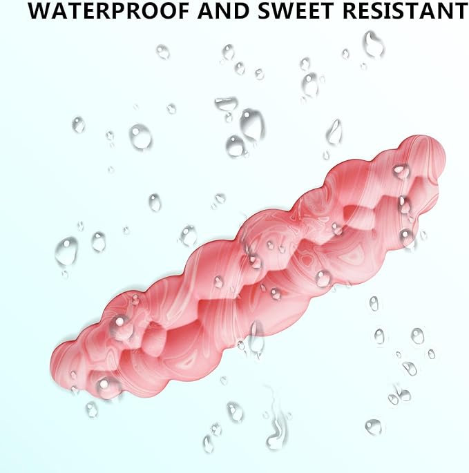 Cloud Wrist Rest, Memory Foam Palm Rest with Non-Slip Base for Ergonomic Keyboard - Soft Wrist Rest for Office, Computer, Laptop, Gaming - Pink