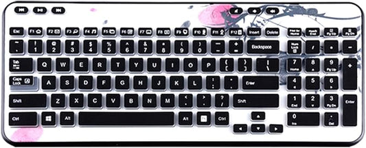 Silicone Keyboard Skin Cover Protector Compatible for Logitech MK360 K360 MK365 K365 Wireless Keyboard (Black)