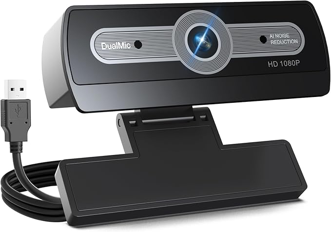 1080p Webcam with Microphone, USB for PC Laptop Desktop Computer, Streaming Camera, Plug & Play, for Meeting/Online Video Calls