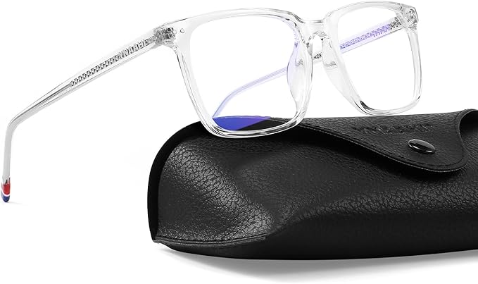 Blue Light Glasses for Men Women, 99% Blue Light Blocker, UV Protection. Ideal for Computer Use, Gaming, Reading.