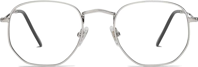 SOJOS Small Blue Light Blocking Glasses Hexagonal Eyeglasses Frame Anti Blue Ray Glasses One and Only SJ5036