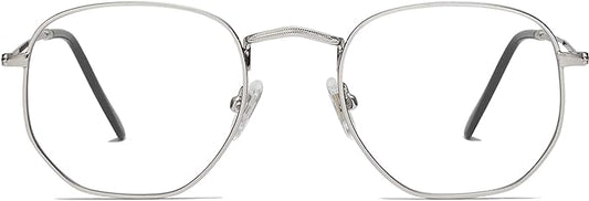 SOJOS Small Blue Light Blocking Glasses Hexagonal Eyeglasses Frame Anti Blue Ray Glasses One and Only SJ5036