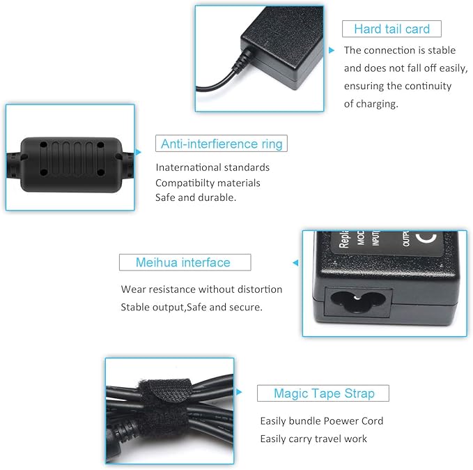 65W Laptop Charger Compatible with Acer ADP-45FE F PA-1450-26 Aspire 5 A515-44 A515-46 A515-54 A515-56 A315-24P Chromebook R11 CB3 CB5 C740 C738t N15Q9,Swift 3,Spin 1 3 5, 19V 3.42A Power Cord