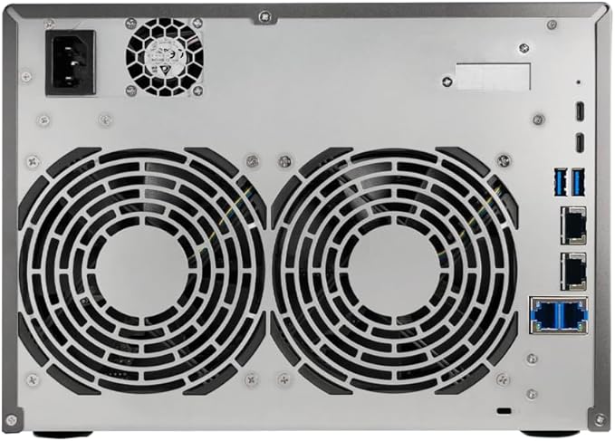 Asustor Lockerstor 10 Gen3 AS6810T 10 Bay NAS, AMD Ryzen Quad-Core 2.3 GHz, 16GB RAM ECC DDR5, 4 M.2 NVMe Slots, Dual 5GbE and Dual 10GbE Port, USB 4.0 Type-C, Network Attached Storage (Diskless)