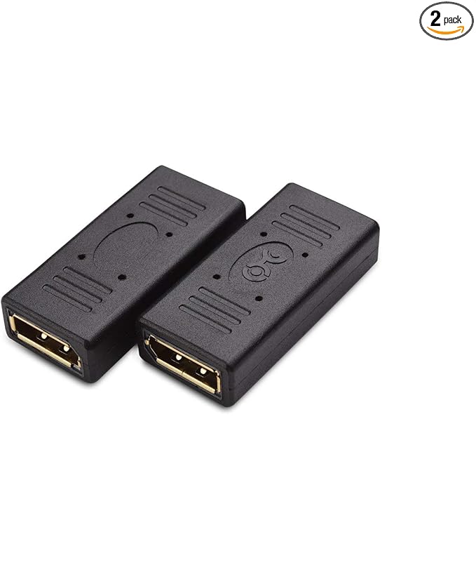 Cable Matters 2-Pack DisplayPort to DisplayPort Coupler, Display Port Adapter Female to Female, DP to DP Coupler