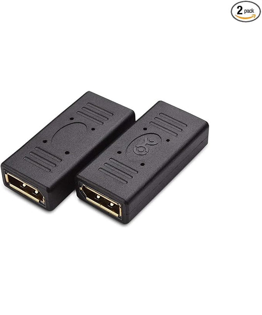 Cable Matters 2-Pack DisplayPort to DisplayPort Coupler, Display Port Adapter Female to Female, DP to DP Coupler